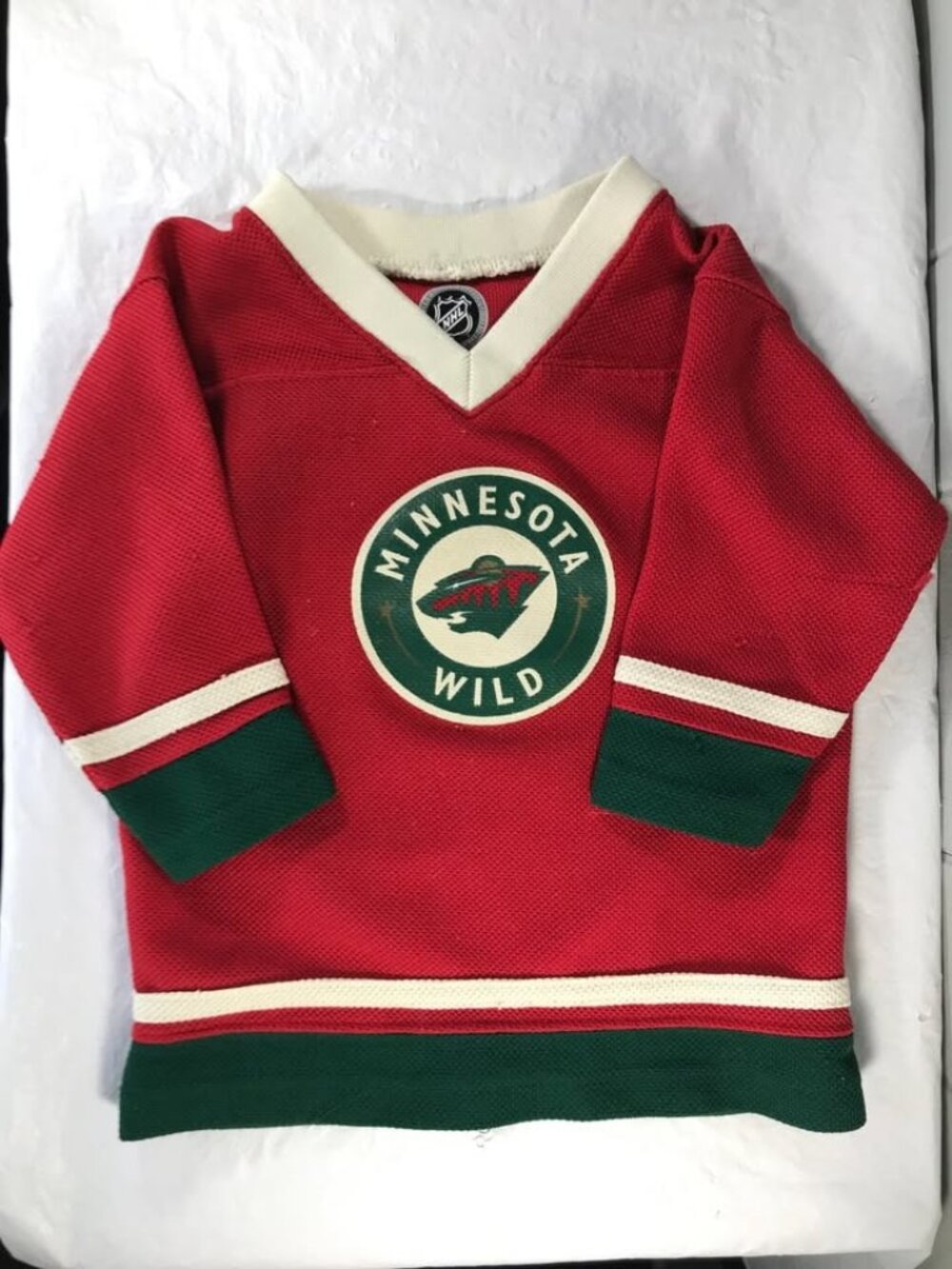 YOUTH Minnesota Wild Red Home #11 Parise Jersey sz 2T